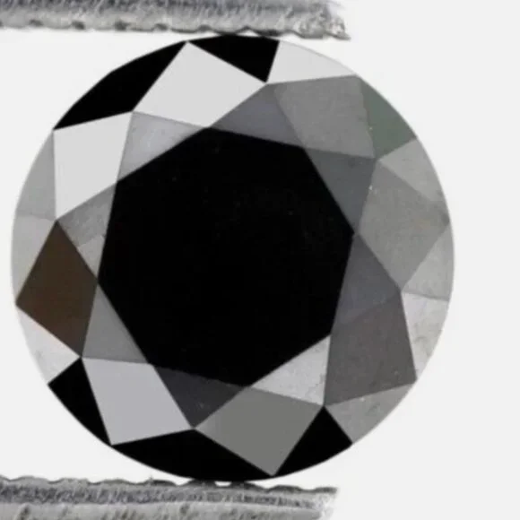 2.75ct Natural Black Diamond Pendant • 14K Yellow Gold (Chain Not Included) - Picture 7 of 15